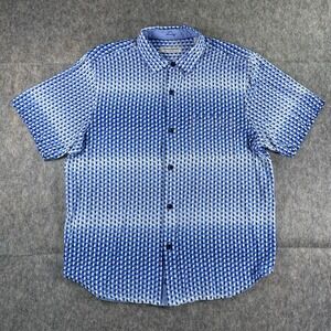 Tommy Bahama‎ The Veracruz Bay Polo Shirt Men's Large Blue Short Sleeve Resort